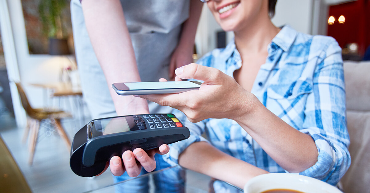 Paying with a smartphone using a Mobile Wallet