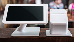 POS system like Clover or a terminal contactless solution