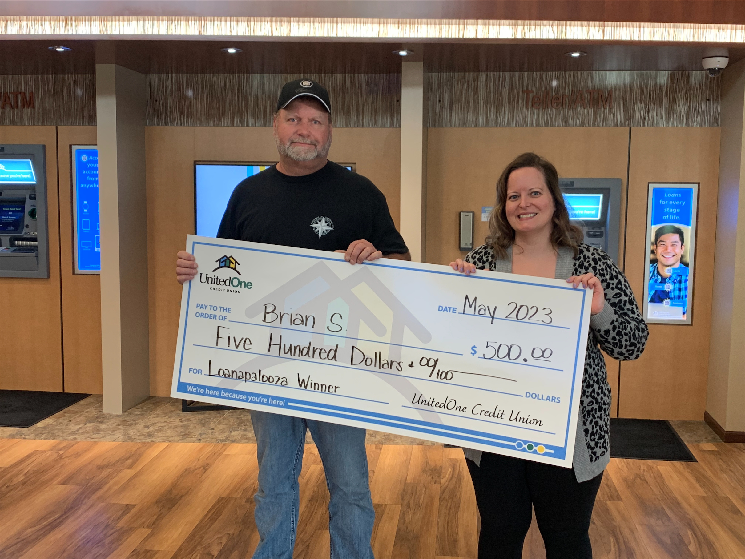 UnitedOne CU Loanapalooza Vehicle Loan Sale Event WINNER