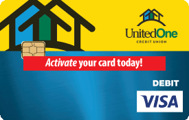 Activate your UnitedOne Visa® Debit Card today!