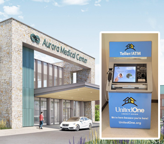 Aurora Medical Center Sheboygan County - UnitedOne Credit Union Personal Teller Machine located in Sheboygan, WI