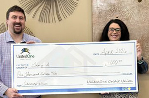 UnitedOne Credit Union scholarship recipient Tracy