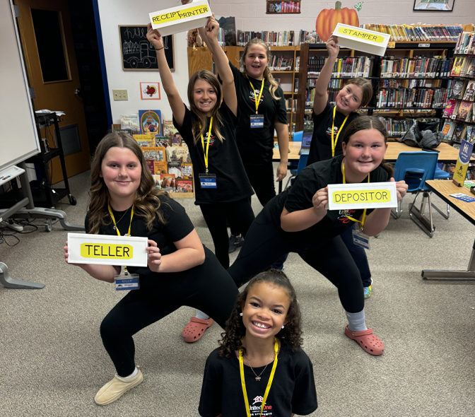 Students at one of UnitedOne Credit Union's school branches